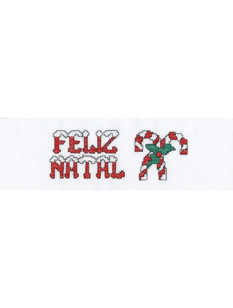 3129 FAIXA MARILDA 68 PONTO CRUZ 100%CO