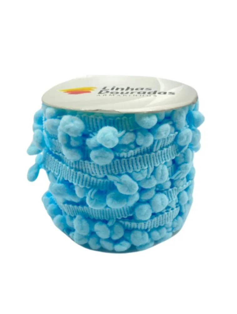 0187 FRANJA POMPOM LD 6 10MM 20M 100%PA