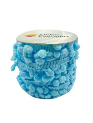 0187 FRANJA POMPOM LD 6 10MM 20M 100%PA