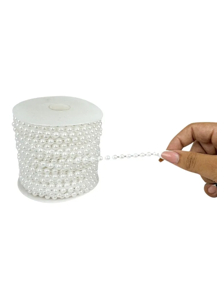 BCO. MEIA PEROLA NYBC ROLO 06MM 30M 100%ABS