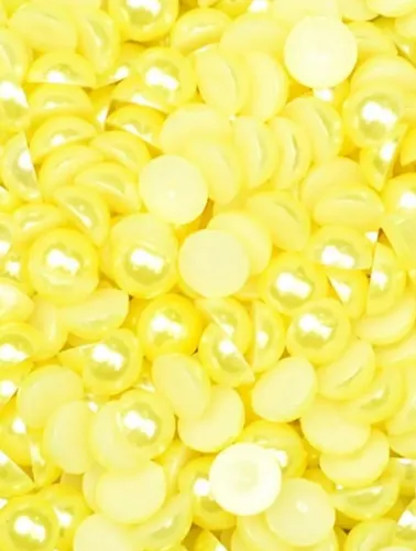 0140 MEIA PEROLA CIRCULO 10MM 250G 100%ABS