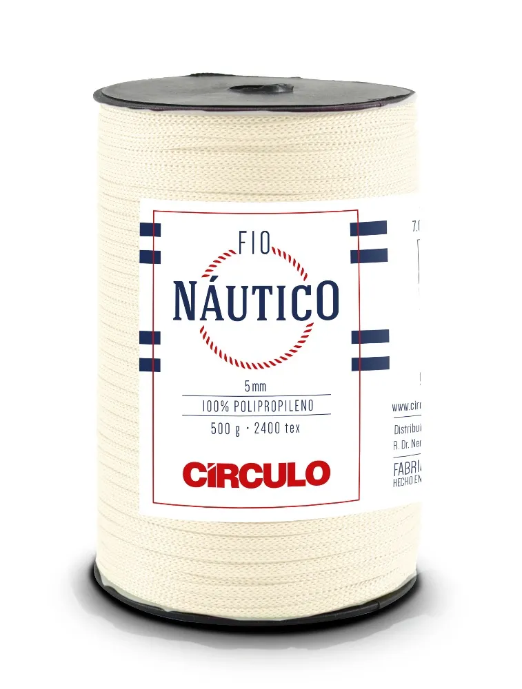 1074 FIO CIRCULO NAUTICO 5MM 500G 100%PP