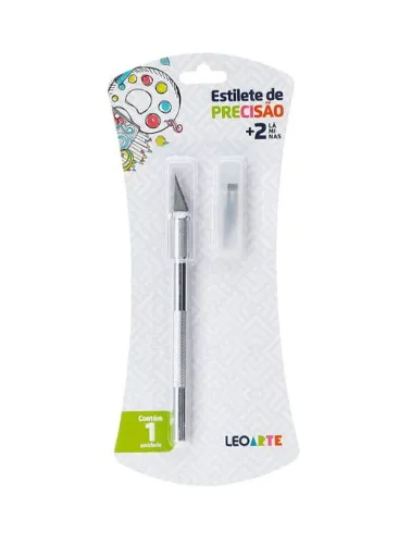 91424 ESTILETE MS LEOARTE PRECISAO C/ 2 LAMINAS