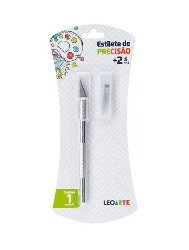 91424 ESTILETE LEOARTE PRECISAO C/ 2 LAMINAS