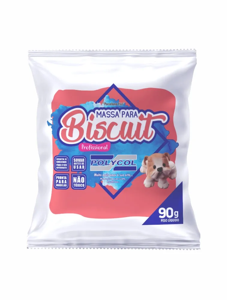 0182 MASSA POLYCOL BISCUIT 90G