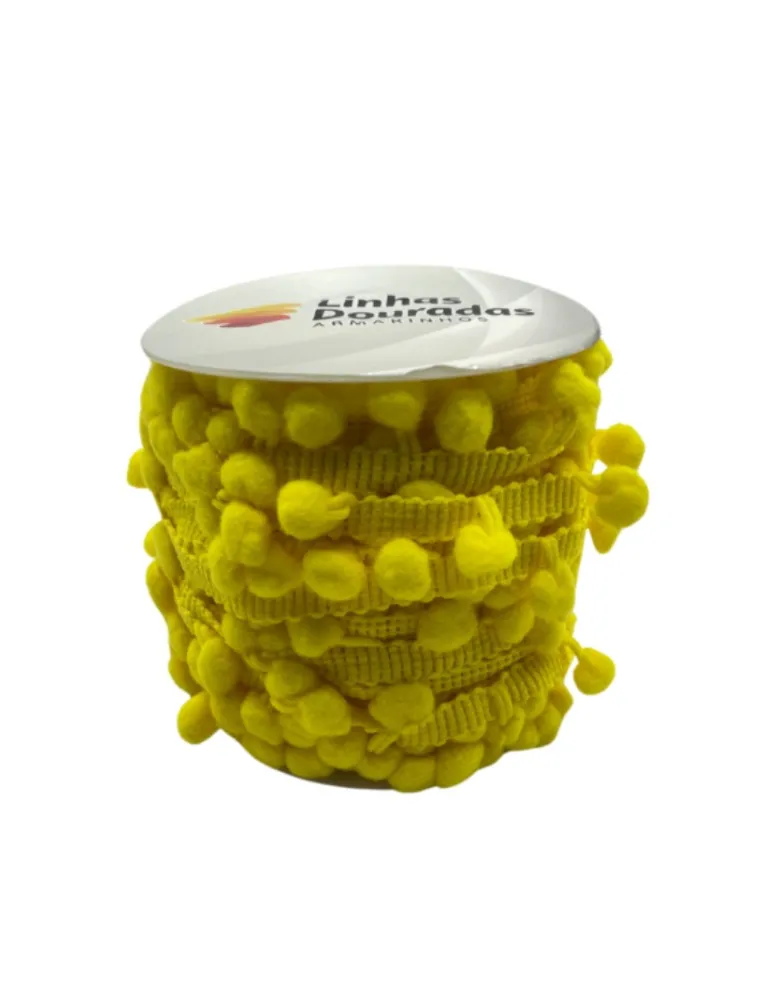 0763 FRANJA POMPOM LD 6 10MM 20M 100%PA
