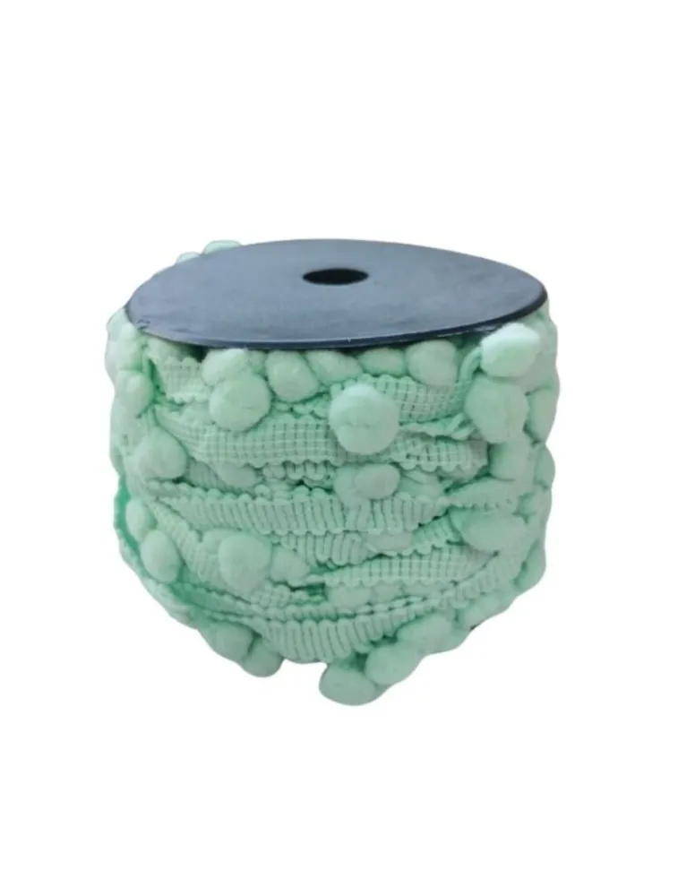 0386 FRANJA POMPOM LD 6 10MM 20M 100%PA