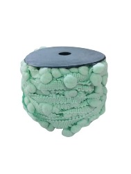 0386 FRANJA POMPOM LD 6 10MM 20M 100%PA
