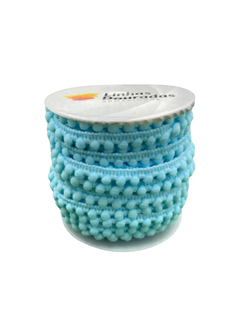 0187 FRANJA POMPOM LD 5 6MM 20M 100%PA