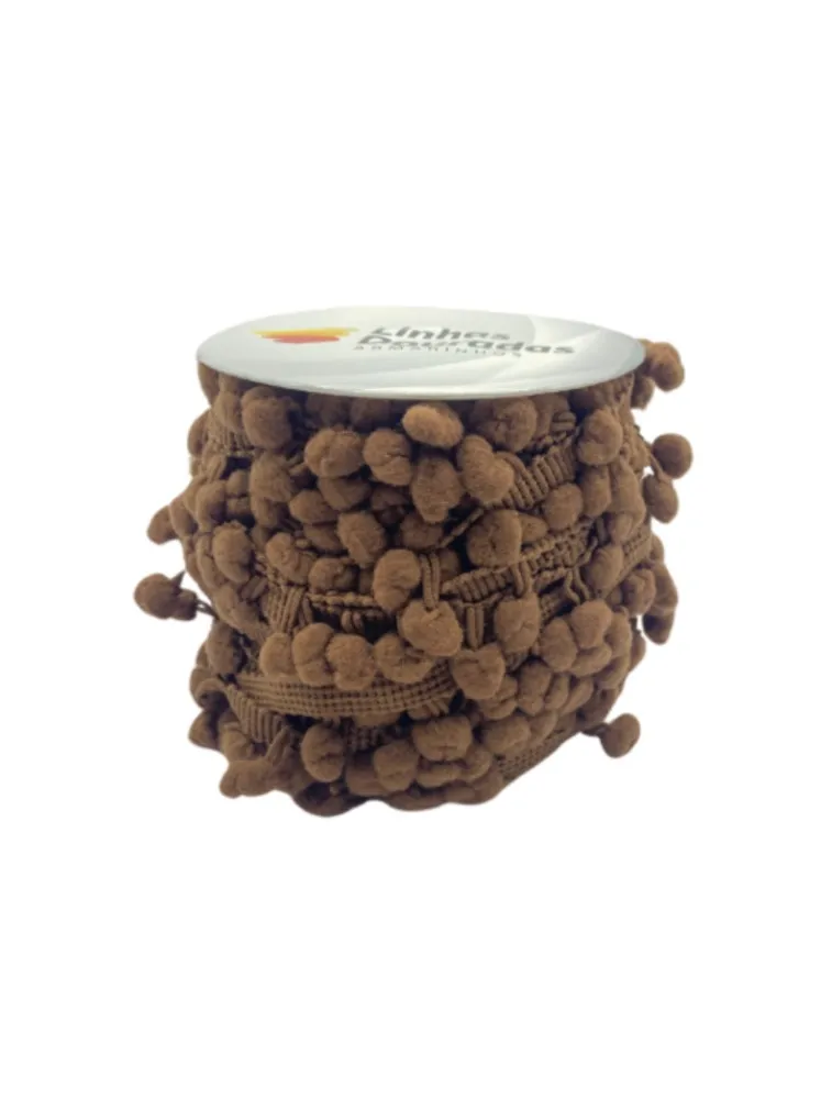 0340 FRANJA POMPOM LD 6 10MM 20M 100%PA