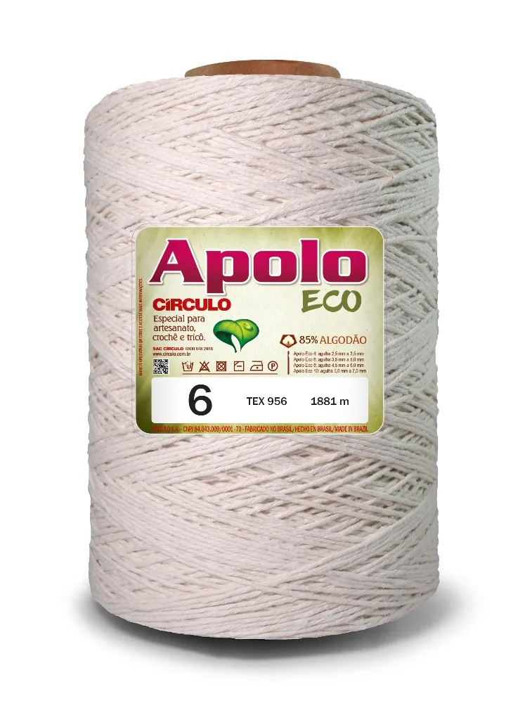0020 BARBANTE CIRCULO APOLO 6 1,8KG 85%CO