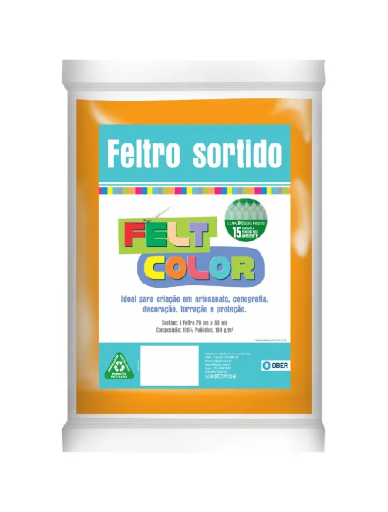 OURO FELTRO OBER 50X70CM 100%PES