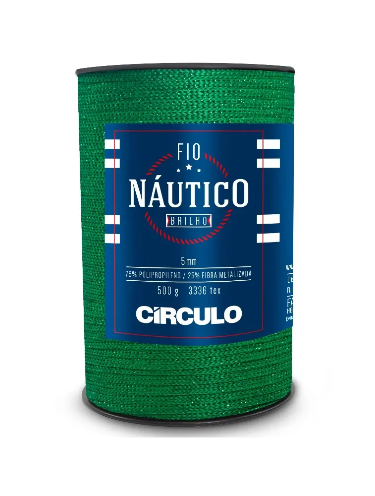 **5350 FIO CIRCULO NAUTICO C/ BRILHO 5MM 500G 100%PP