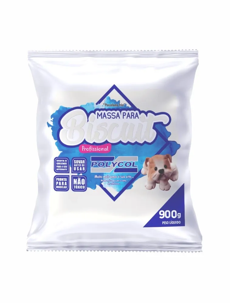 0100 MASSA POLYCOL BISCUIT 900G