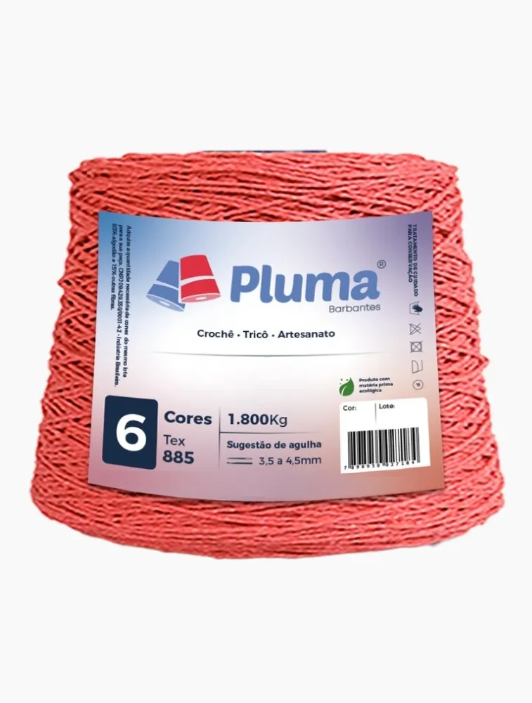 0035 BARBANTE PLUMA 6 1,8KG 85%CO