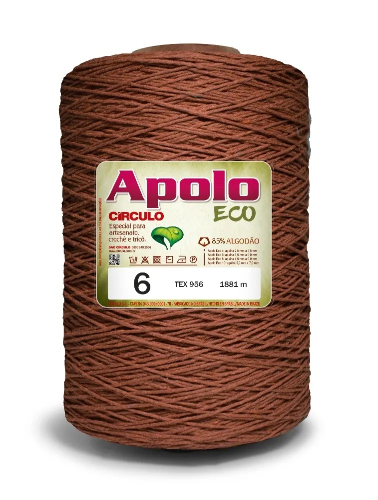 *7496 BARBANTE CIRCULO APOLO 6 1,8KG 85%CO