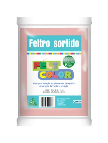 ROSA FELTRO OBER 50X70CM 100%PES