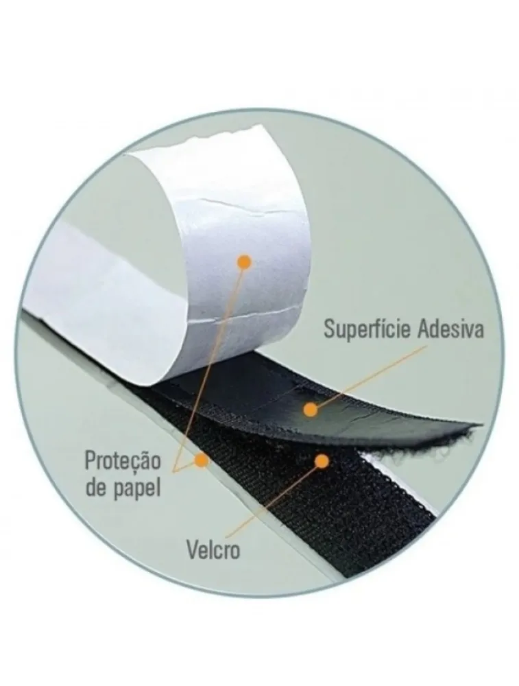 PTO. VELCRO LULITEX ADESIVO 25MM 5M 100%PA