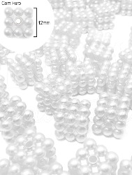 0067 PEROLA CRAQ. QUADRADA C/FURO RO.151209 12MM 50G