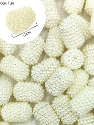 0238 PEROLA CRAQUELADA OVAL C/FURO RO.151208 10X15MM 50G