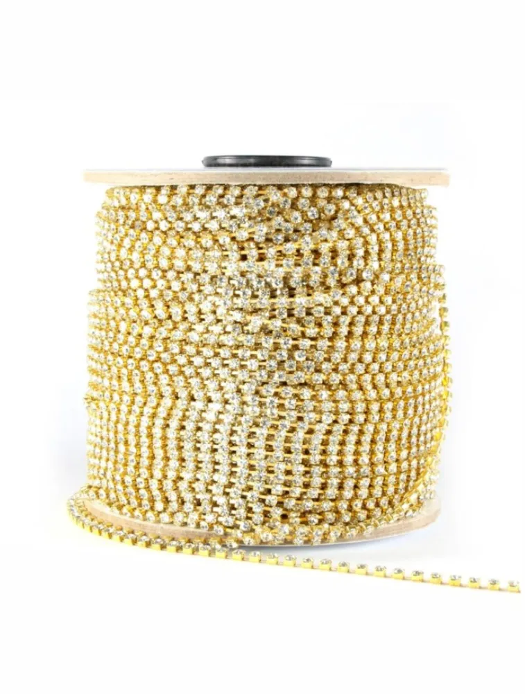 DOU. CORRENTE STRASS TOKBIJOUX SS12 ROLO C/100M