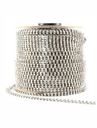 PTA. CORRENTE STRASS TOKBIJOUX SS8 ROLO C/100M