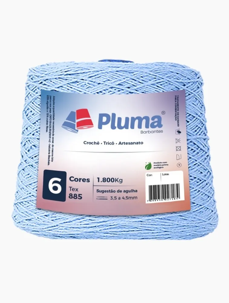 0006 BARBANTE PLUMA 6 1,8KG 85%CO