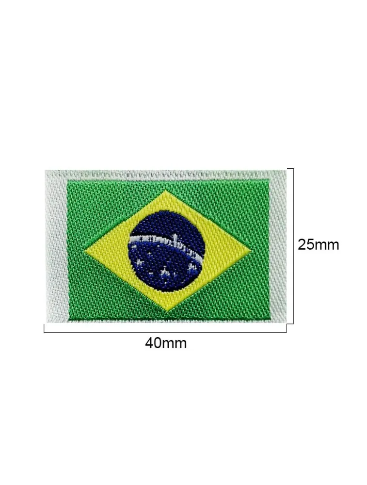 ETIQUETA BORDADA BRASIL RO151685 C/50