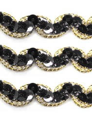 PTA. PASSAMANARIA ROMA METALIZADA 151127 1,2CM 13,71M 100%PES