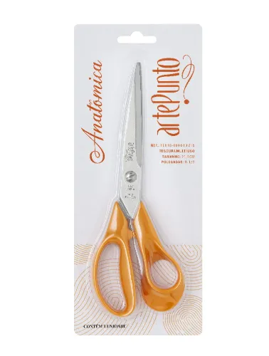 TE018 TESOURA ARTEPUNTO MULTIUSO ANATOMICA 21,5CM
