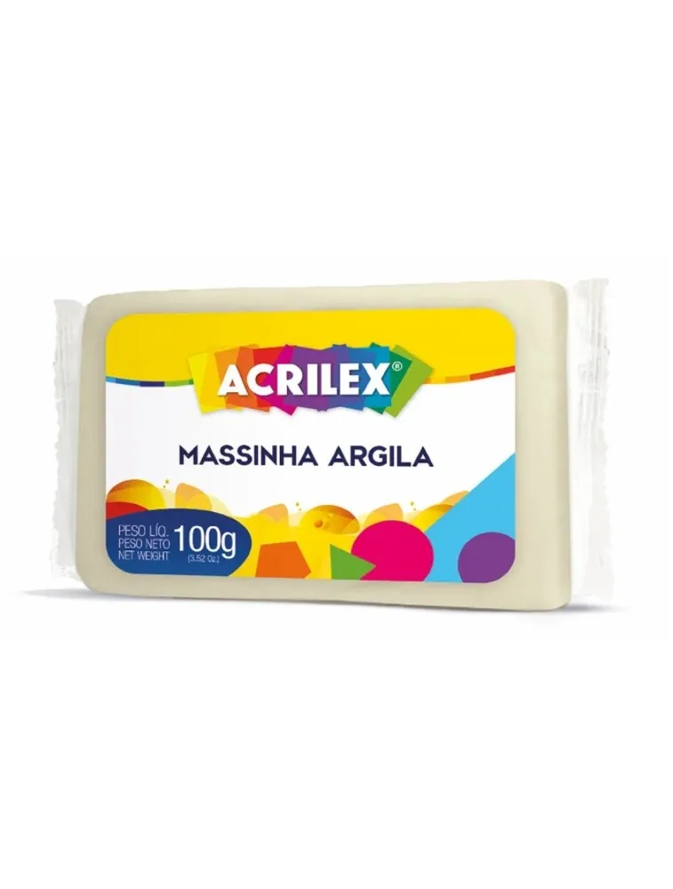 *NAT. MASSA ACRILEX ARGILA 100G