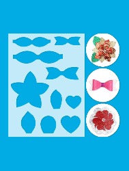 *008 MOLDE ORIENTAL MINI LACO FLORES CORACAO