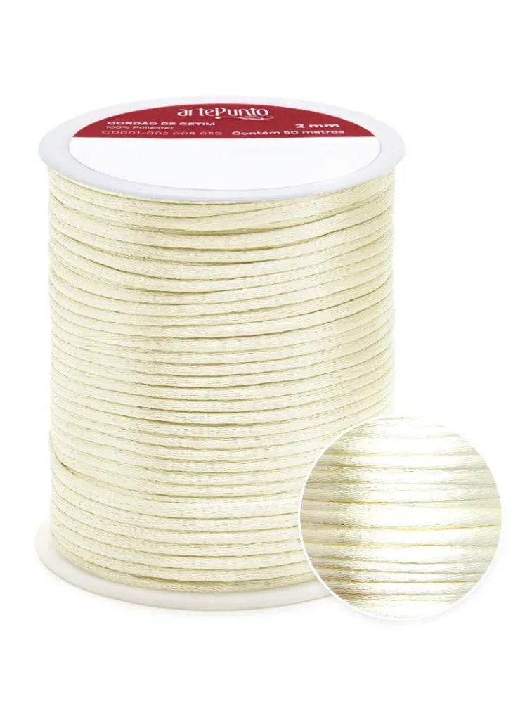 0081 CORDAO ARTEPUNTO CETIM 2MM 50M 100%PES
