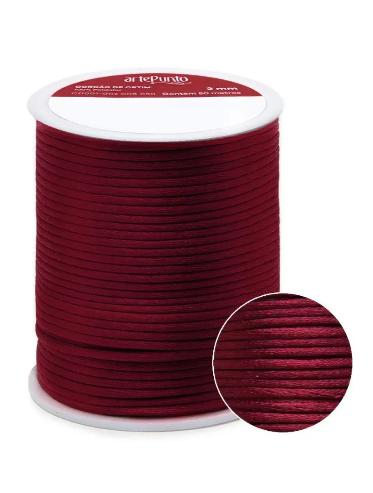 0038 CORDAO ARTEPUNTO CETIM 2MM 50M 100%PES