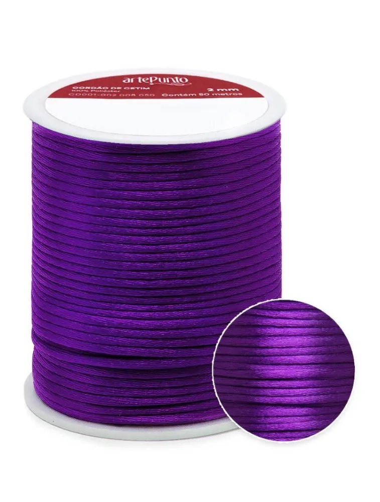 0144 CORDAO ARTEPUNTO CETIM 2MM 50M 100%PES