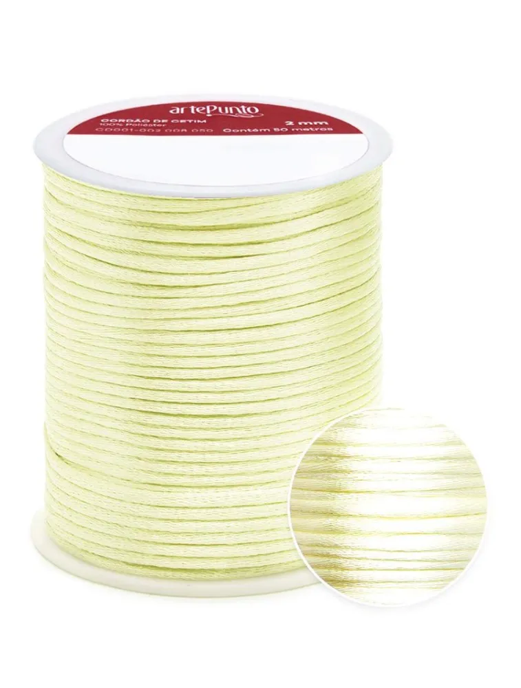 0163 CORDAO ARTEPUNTO CETIM 2MM 50M 100%PES