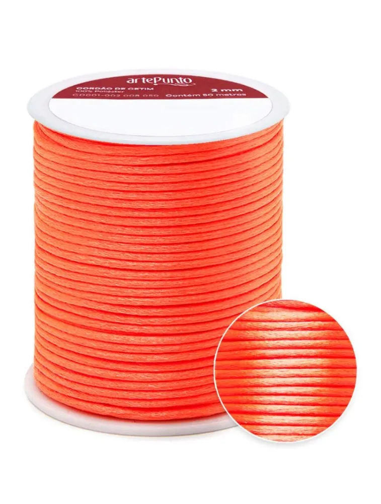 0162 CORDAO ARTEPUNTO CETIM 2MM 50M 100%PES