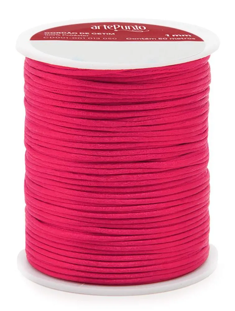 0008 CORDAO ARTEPUNTO CETIM 1MM 50M 100%PES