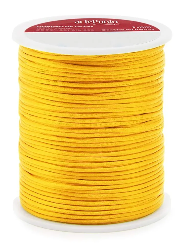 0006 CORDAO ARTEPUNTO CETIM 1MM 50M 100%PES