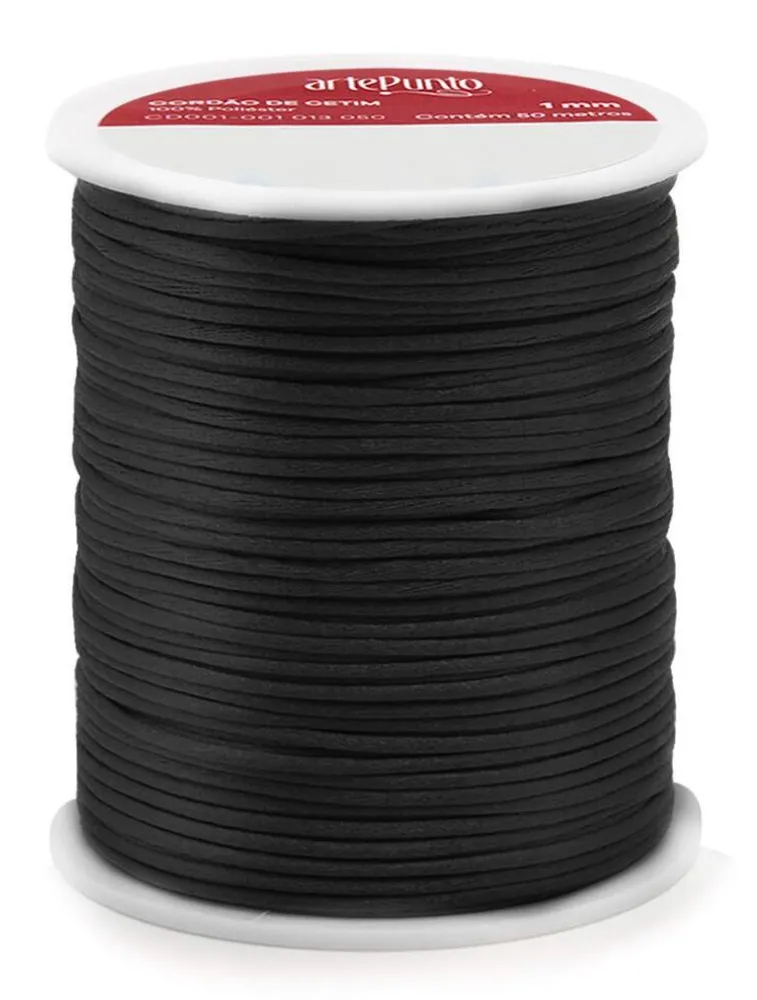 0016 CORDAO ARTEPUNTO CETIM 1MM 50M 100%PES