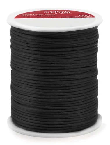 0016 CORDAO ARTEPUNTO CETIM 1MM 50M 100%PES