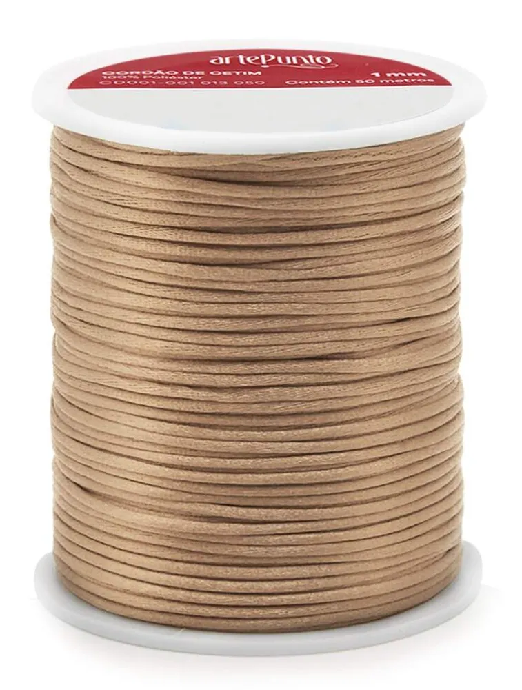 0035 CORDAO ARTEPUNTO CETIM 1MM 50M 100%PES