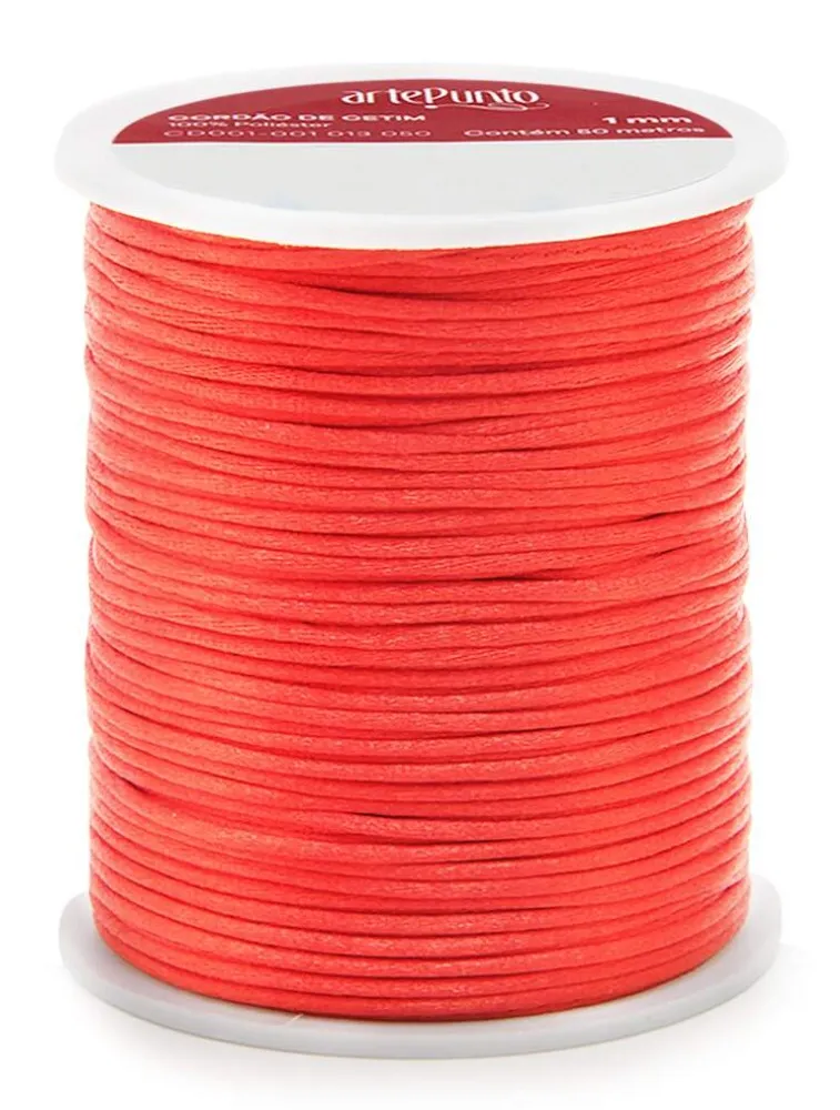 0162 CORDAO ARTEPUNTO CETIM 1MM 50M 100%PES