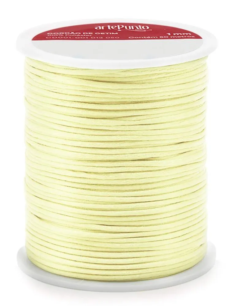 0163 CORDAO ARTEPUNTO CETIM 1MM 50M 100%PES