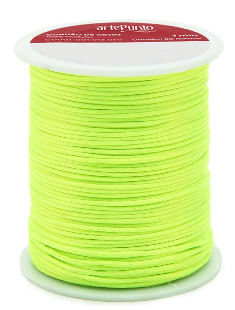 0164 CORDAO ARTEPUNTO CETIM 1MM 50M 100%PES