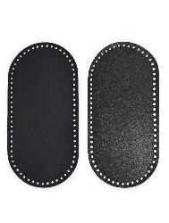 0010 BASE COURO CIRCULO OVAL 403261 10X28CM