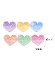 *SOR. APLIQUE ROMA CORACAO ACRILICO PRINCESS 151739 2CM C2