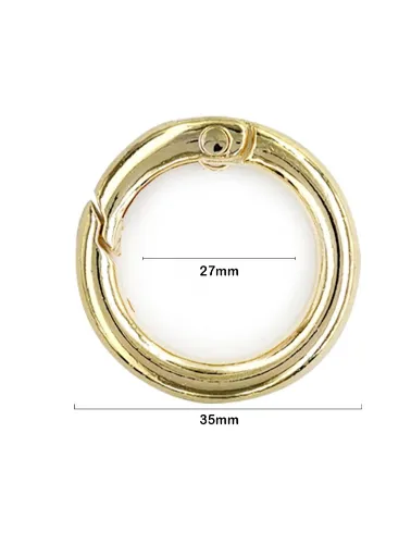 OURO ARGOLA CHAVEIRO ROMA  ARTICULADA 119163 3,5CM C4 100%FE