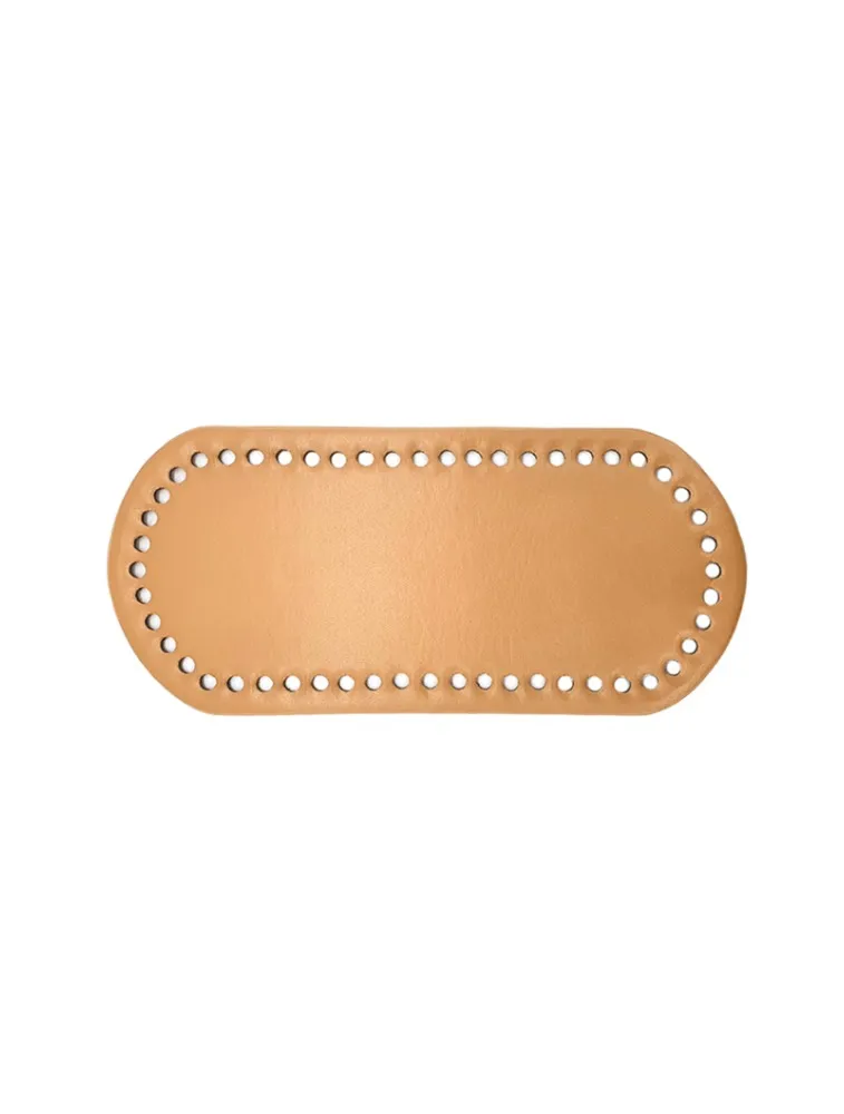0002 BASE COURO ROMA OVAL 151501 25X12CM 100%PES