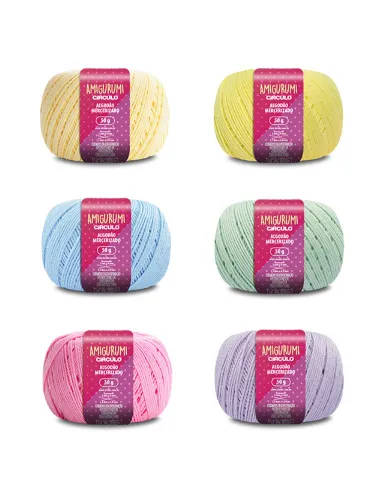 0003 KIT CIRCULO AMIGURUMI CORES E TONS C6